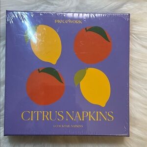 Piecework Citrus Napkins Set